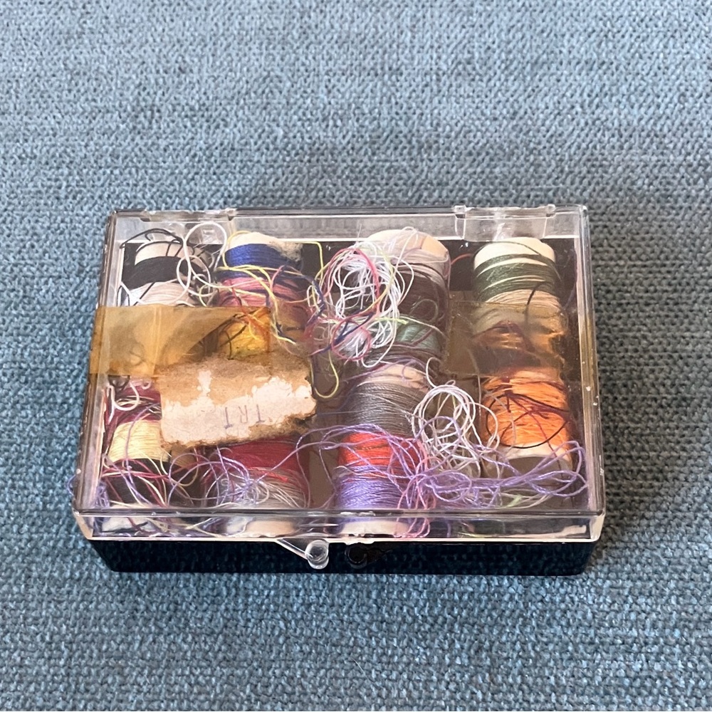 Container of Threads, Various Colors